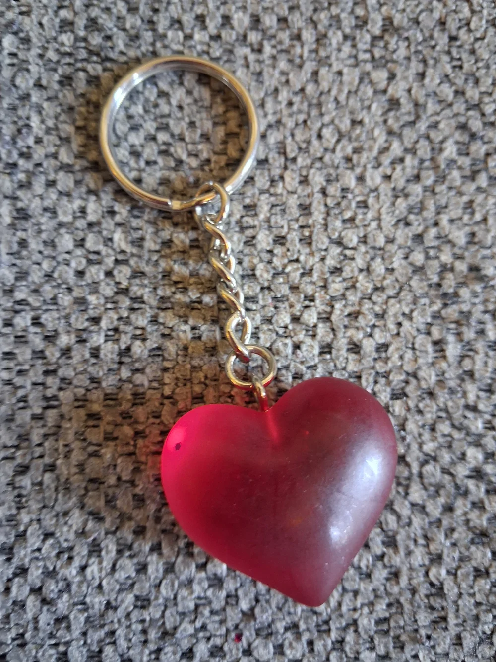 Heart Keychain Pendant in Red - Unbranded